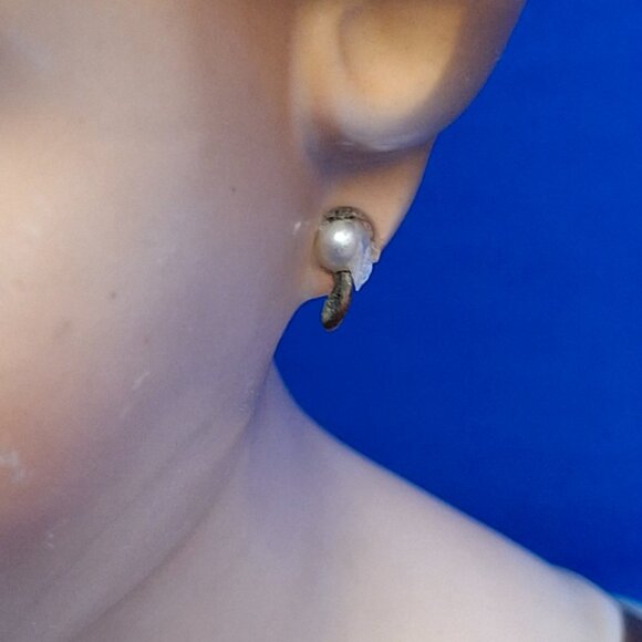 Vintage 1962 Inarco Porcelain Green Bow Lady Head Vase E-779 - Picture 7 of 10